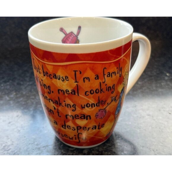 History & Heraldry Fine Porcelain Coffee Tea Mug "Domestic Diva" It's Only A Job - Picture 1 of 5